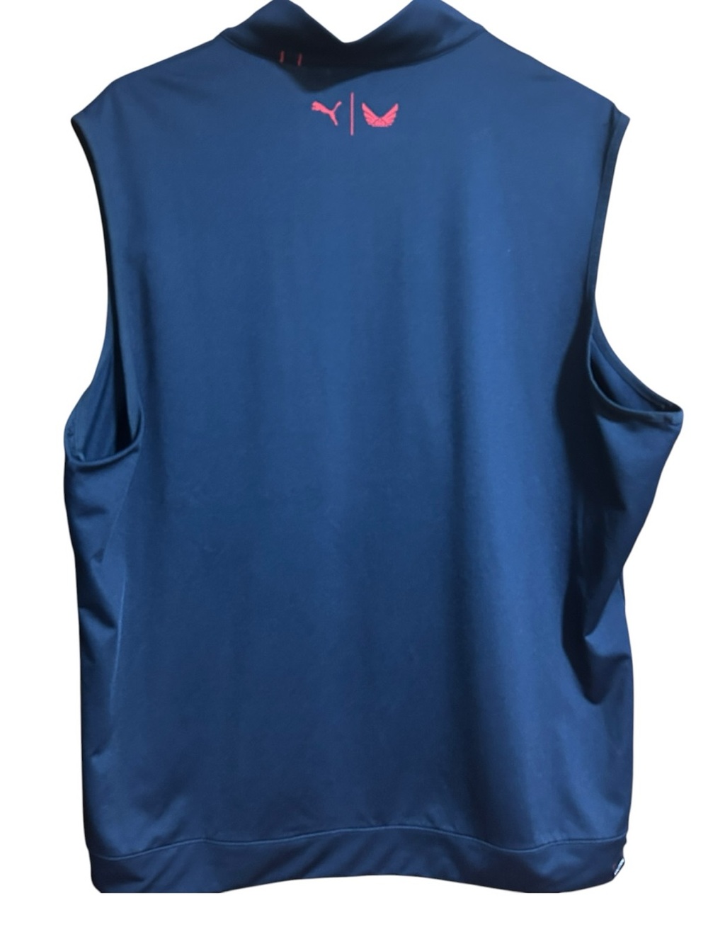 Volition PUMA collab Airborne Blue Sleeveless Zip Front performance Vest - Picture 2 of 5